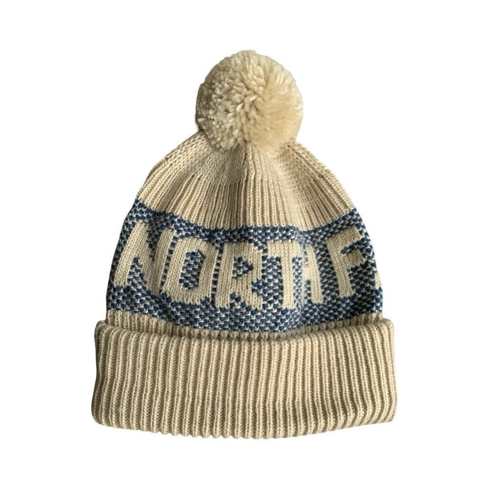 The North Face Retro Cabin Beanie Gravel Shady Blue